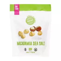 Makadamijų riešutai kepinti ir silpnai sūdyti MACADAMIA SEA SALT, ekologiški