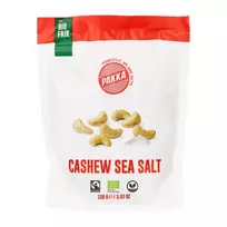 Anakardžių riešutai kepinti ir silpnai sūdyti CASHEW SEA SALT, ekologiški