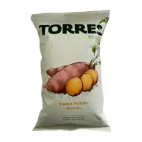Saldžių bulvių traškučiai  TORRES VEGGIE