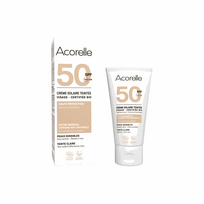 Apsauginis veido kremas nuo saulės SPF50 su atspalviu LIGHT, ekologiškas
