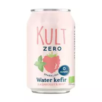 Putojantis vandens kefyras RASPBERRY & MINT, ekologiškas