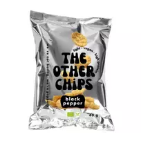 Lęšių traškučiai su juodaisiais pipirais THE OTHER CHIPS, ekologiški