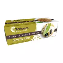 Traškūs krekeriai su alyvuogių aliejumi ir bazilikais OLIVE OIL & BASIL