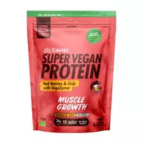 Proteinas su raudonosiomis uogomis ir goji SUPER VEGAN PROTEIN, ekologiškas