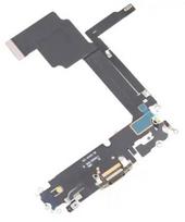 Lanksčioji jungtis skirta iPhone 15 Pro Max įkrovimo kontaktų, su mikrofonu Black Titanium originali (used Grade A)