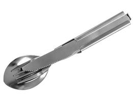 Badger Outdoor Military Steel 4MCS Sulankstomas stalo įrankių rinkinys (šakutė, šaukštas, peilis)