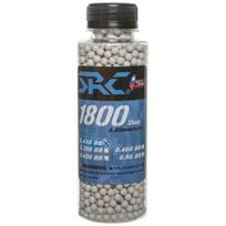 SRC STTI White ASG BB Airsofto kulkos 0,43 g 6 mm, 1800 vnt.