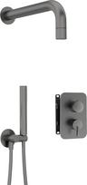 Deante Concealed shower set with mixer BOX - with hand shower