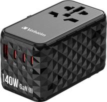 Verbatim GAN III UTA-10 2 X USB-C PD 140W & QC 4+/2 X USB-A