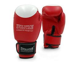 EVOLUTION BOKSO PIRŠTINĖS SYNTHETIC PRO RB-2112 raudonos