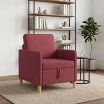 Sofa su saugojimo vieta Vyno raudona 72 x 78 x 87 cm