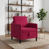 Sofa su saugojimo vieta Vyno raudona 72 x 78 x 87 cm