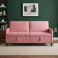 Sofa su saugojimo vieta Rožinė 172 x 78 x 87 cm Poliesteris