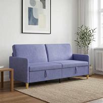Sofa su saugojimo vieta Džinsinės mėlynos 192 x 78 x 87 cm