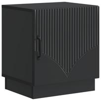 Naktinis staliukas Juoda 43 x 34,5 x 47 cm Apdirbta mediena