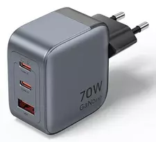 MOBILIOJO ĮRENGINIO ĮKROVIKLIS SU 3 PRIEIGOMIS / 70 W FEXH0-EU VENTION