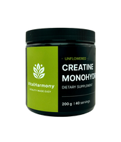 VitalHarmony Kreatino monohidratas 200g be skonio