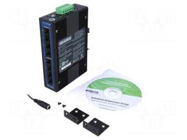 Industrial module: switch Ethernet | unmanaged | 12÷48VDC | RJ45