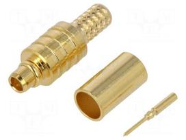 Plug | MMCX | male | straight | 50Ω | RG174,RG188,RG316 | for cable