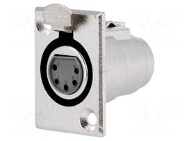 Socket | XLR | female | PIN: 5 | soldering | Case: XLR standard
