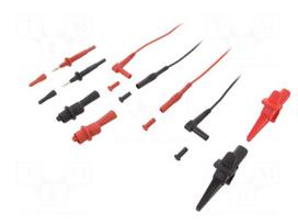 Test lead: kit | 1m | banana 4mm plug x2
