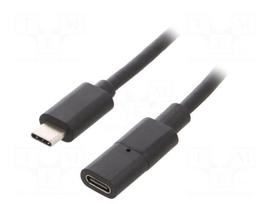 Cable | USB C socket,USB C plug | 0.3m