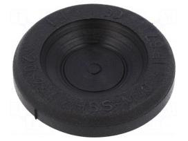 Grommet | Ømount.hole: 40mm | elastomer thermoplastic TPE | black