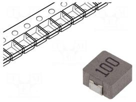 Inductor: wire | SMD | 10uH | Ioper: 3.2A | R: 125mΩ | ±20% | 5.2x5.2x3mm