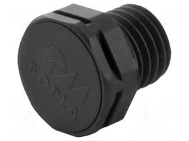 Pressure compensation device | IP69 | black | Thread: M12 | Pitch: 1.5