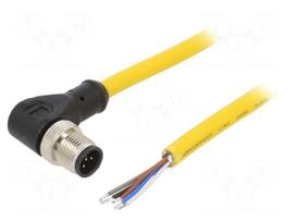 Cable: for sensors/automation | PIN: 5 | M12 male | angled | 5m | plug