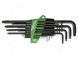 Wrench: Torx®-set | oxidized steel | Plating: black finish | 13pcs.