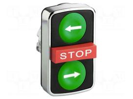 Switch: triple | 22mm | Stabl.pos: 1 | green/red/green | none | IP66