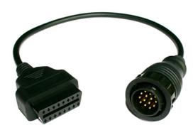 Automobilių ir motociklų prekės, elektronika, navigacija, CB radijas // Diagnostikos automobilių skaitytuvas // KB6 Przejściówka obdii to benz 14pin