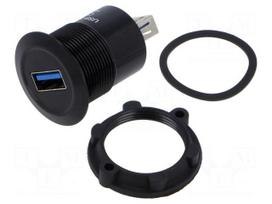 Adapter | USB A socket,both sides | USB 3.0 | Thread: M22 | 1÷10mm