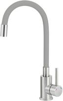 Kitchen faucet with bent spout