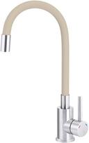 Kitchen faucet with bent spout