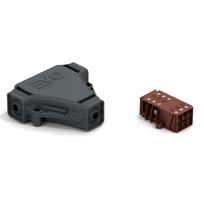EVO T atšakos gelin?s izoliacijos jungtis IP68 su triju poliu gnybtu bloku 1-2,5 mm2 300/500 V kabeliu, kuriu skersmuo 6-8 mm