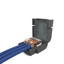 ShellBox gelio izoliacijos jungciu dezute IPX8 su 3 Wago jungtimis 0,2-4mm2
