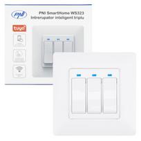 PNI SmartHome WS323 Triple Smart Switch for Internet Light Control compatible with TuyaSmart APP