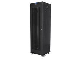 FLOOR-STANDING RACK CABINET 19" 42U 600X600 BLACK PERFORATED LCD DOOR LANBERG (FLAT PACK) V2