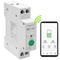 Wi-Fi elektros energijos skaitiklis su rele | DIN bėgelis | 63A | Laikmatis | Tuya (iOS, Android)