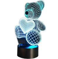 LED apšvietimas // Šviestuvai iš naujų pristatymų // ZD98J Lampka nocna miś 3d led