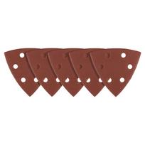 Įrankiai ir matavimo prietaisai // Įrankių, priedų naujienos // Papiery ścierne delta na rzep 93 x 93 mm, P240, 5 szt., z 6 otworami