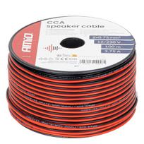 Įrankiai ir matavimo prietaisai // Įrankių, priedų naujienos // Kabel głośnikowy dwużyłowy cca 2x0.75mm2 100m 3.75a amio-04457