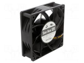 Fan: DC | axial | 24VDC | 120x120x38mm | 381m3/h | 64dBA | ball | 6400rpm