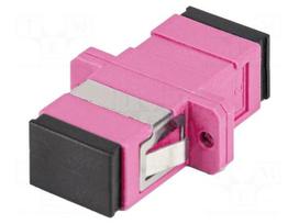Adapter | OM4 | SC/UPC,both sides | 50/125um | violet | -40÷85°C