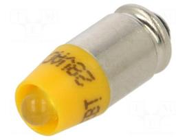 LED lamp | S5,7s,T1-3/4 | yellow | 28VDC | 28VAC | plastic | 3mm