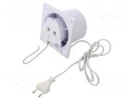 Fan: AC | axial | 230VAC | 93m3/h | 26dBA | ball | 2400rpm | 120x120x89mm