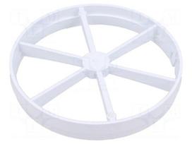 Butterfly damper | ABS | white | Ø100x10mm
