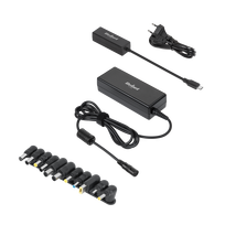 Universalus įkroviklio adapteris kompiuteriams 90W | 15-20V | 12 įskiepių | + elektros kabelis